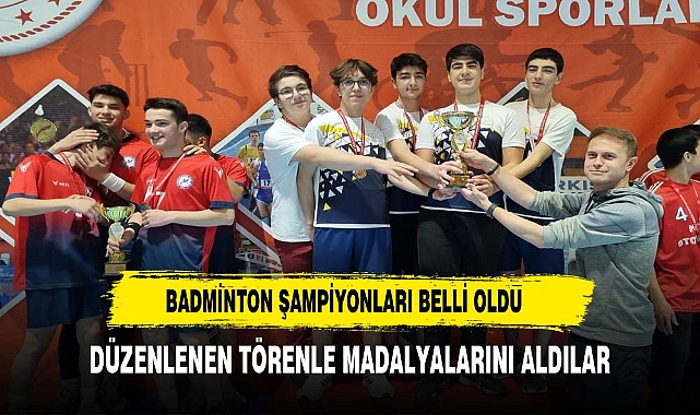 Badminton şampiyonları belli oldu