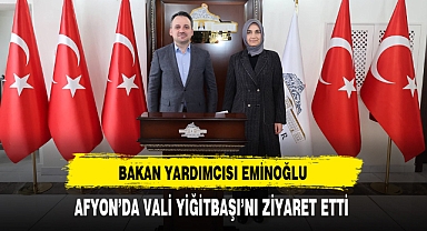 Bakan Yardımcısı Emnioğlu Afyon'da Vali Yiğitbaşı'yı Ziyaret Etti