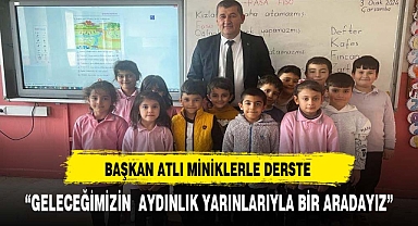 Başkan Atlı, Vali Ahmet Özyurt İlköğretim Okulu'nda Minik Öğrencilerle Buluştu