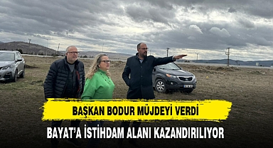 Başkan Bodur Bayat Halkına Müjdeyi Verdi