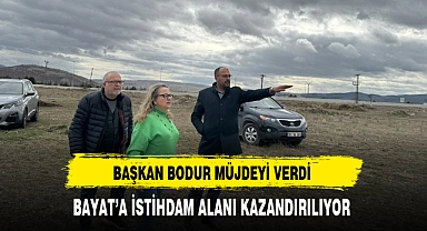 Başkan Bodur Bayat Halkına Müjdeyi Verdi