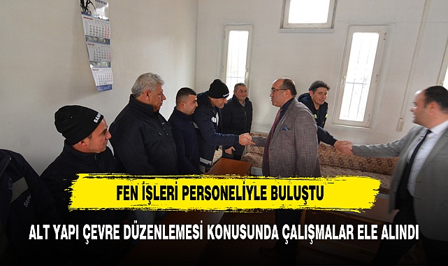 BAŞKAN DR. MUSTAFA ÇÖL FEN İŞLERİ PERSONELİYLE YEMEKTE BULUŞTU