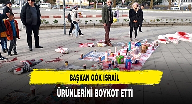 Başkan Gök İsrail Ürünlerini Boykot Etti