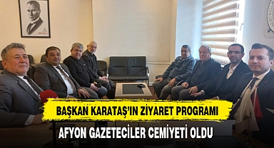 Başkan Karataş'ın Ziyaret Programı Gazeteciler Cemiyeti Oldu