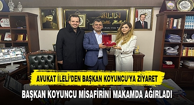 Başkan Koyuncu Misafirini Makamda Ağırladı
