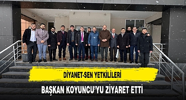 Başkan Koyuncu Misafirlerini Makamda Ağırladı