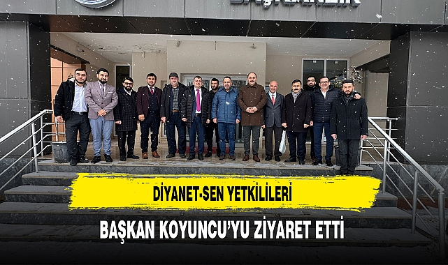 Başkan Koyuncu Misafirlerini Makamda Ağırladı