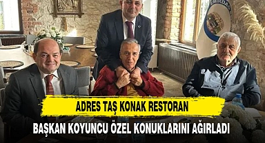 BAŞKAN KOYUNCU ÖZEL KONUKLARINI AĞIRLADI