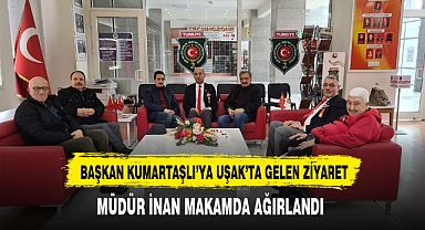Başkan Kumartaşlı'ya Uşak'tan Gelen Ziyaret