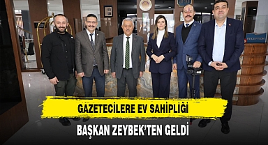 Başkan Zeybek Gazetecilere Ev Sahipliği Yaptı