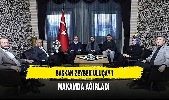 Başkan Zeybek Partisinin Belediye Başkan Adayı Uluçay'ı Makamda Misafir Etti
