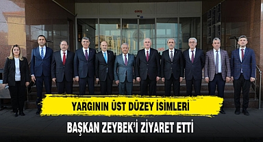 Başkan Zeybek Yargıtay Birinci Başkanı Akarca ve Heyetini Ağırladı
