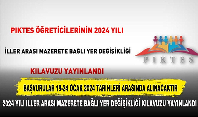 BAŞVURULAR 19-24 OCAK 2024 TARİHLERİ ARASINDA ALINACAKTIR
