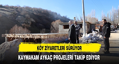 Bayat'a Köy Ziyaretleri Sürüyor Kaymakam Aykaç Projeleri Yakından Takip Ediyor