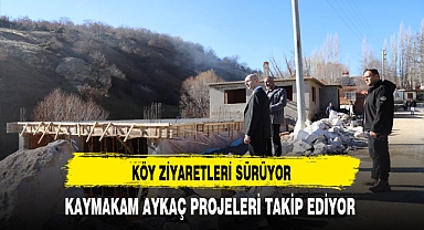 Bayat'a Köy Ziyaretleri Sürüyor Kaymakam Aykaç Projeleri Yakından Takip Ediyor