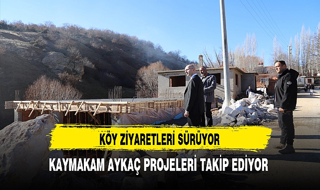 Bayat'a Köy Ziyaretleri Sürüyor Kaymakam Aykaç Projeleri Yakından Takip Ediyor