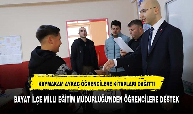 BAYAT İLÇE MİLLİ EĞİTİM MÜDÜRLÜĞÜ'NDEN ÖĞRENCİLERE LGS HAZIRLIK SINAVLARINA DESTEK