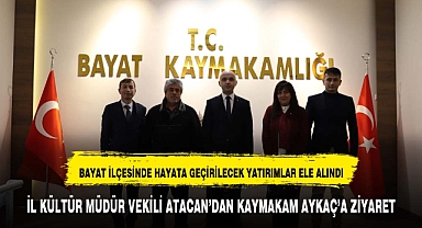 Bayat ilçesinin kültür turizmi potansiyelini ele aldılar