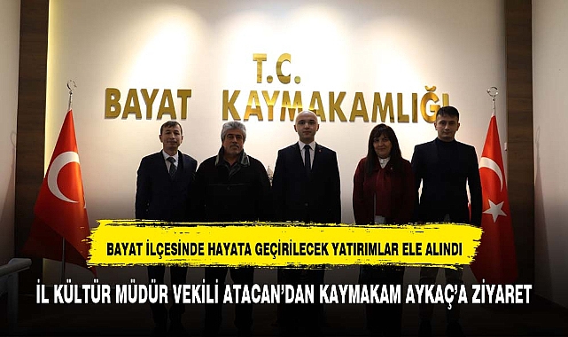 Bayat ilçesinin kültür turizmi potansiyelini ele aldılar
