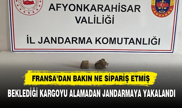 Beklediği Kargoyu Alamadan Jandarmaya Yakalandı