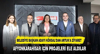 Belediye başkan adayı Köksal'dan Artuk'a ziyaret