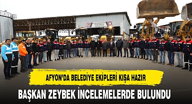 Belediye Ekipleri Kışa Hazır Başkan Zeybek Yerinde İnceledi