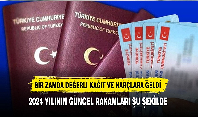 Bir Zamda Değerli Kağıt ve Harçlara Geldi. İşte Güncel Rakamlar