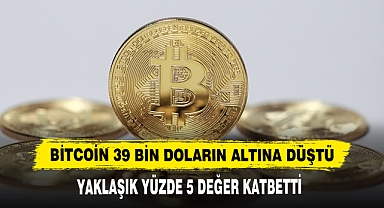Bitcoin 39 Bin Doların Altına Düştü