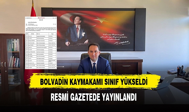 Bolvadin Kaymakamı Bolat 1'inci Sınıf Mülki İdare Amirliğine Yükseldi