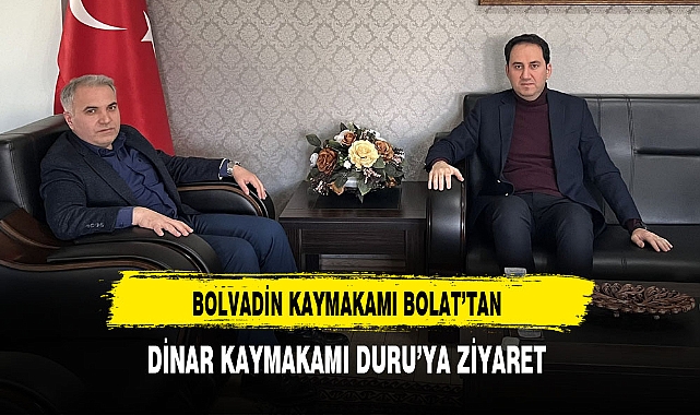 Bolvadin Kaymakamı Bolat Mevkiidaşı Duru'yu Ziyaret Etti