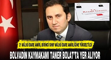BOLVADİN KAYMAKAMI TANER BOLAT'TA YER ALIYOR