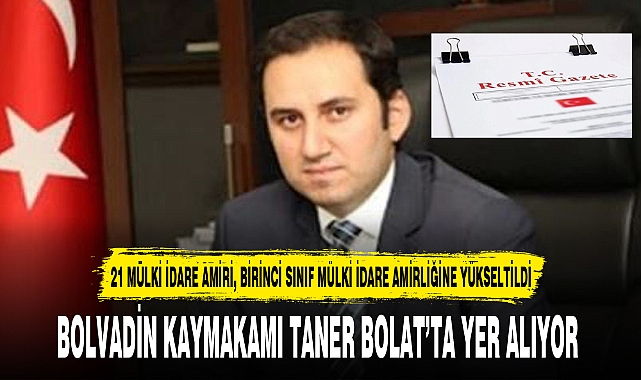 BOLVADİN KAYMAKAMI TANER BOLAT'TA YER ALIYOR