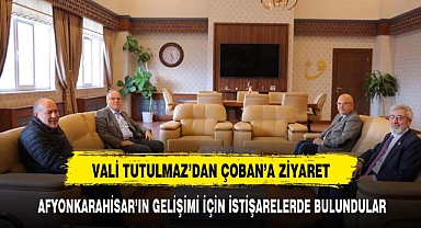 Burhanettin Çoban, Vali Tutulmaz'ı Ağırladı