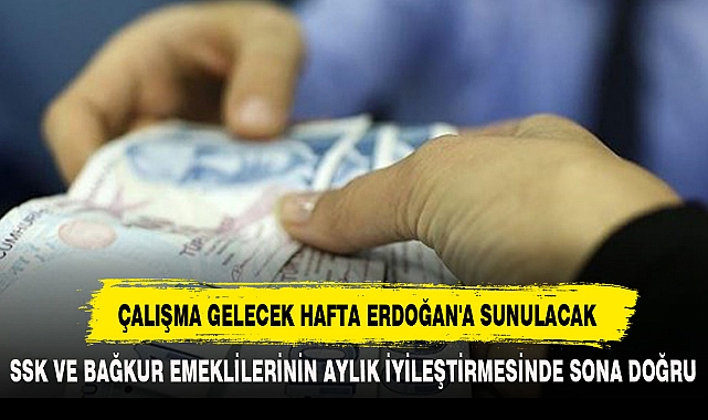 ÇALIŞMA GELECEK HAFTA ERDOĞAN'A SUNULACAK