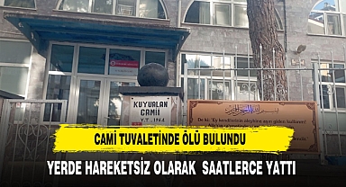 Cami tuvaletinde ölü bulundu
