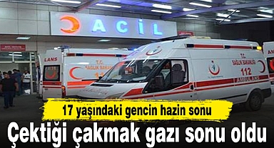 Çektiği çakmak gazı sonu oldu