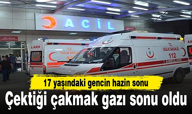 Çektiği çakmak gazı sonu oldu