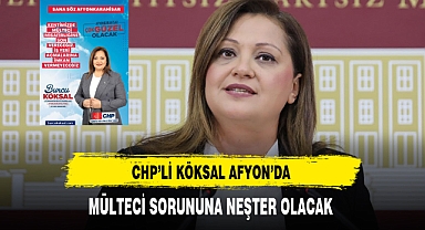 CHP'li Köksal Afyondaki Mülteci Sorununa Neşter Olacak