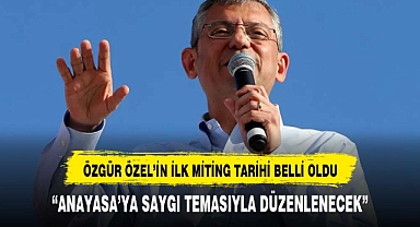 CHP'nin Yeni Başkanı Özgür Özel, İlk Mitingine Hazırlanıyor:
