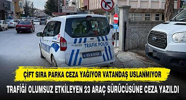 Çift Sıra Parka Ceza Yağıyor Vatandaş Uslanmıyor