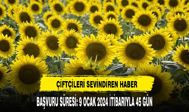 ÇİFTÇİLERİ SEVİNDİREN HABER