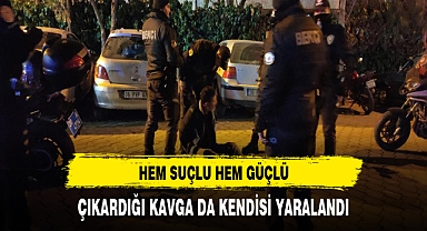 Çıkardığı Kavgada Kendisi Yaralandı. Olay Polislere Bile Pes Dedirtti
