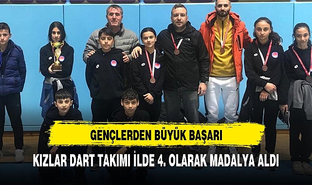 ÇOBANLAR İLÇESİ GÖYNÜK KÖYÜ ORTAOKULU YILDIZ KIZLAR DART TAKIMI İLDE 4. OLARAK MADALYA ALDI