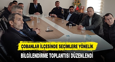 Çobanlar İlçesinde Kaymakam Kandemir Başkanlığında Toplantı Düzenlendi