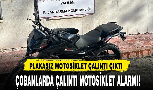ÇOBANLARDA ÇALINTI MOTOSİKLET ALARMI!