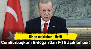 Cumhurbaşkanı Erdoğan'dan F-16 açıklaması!