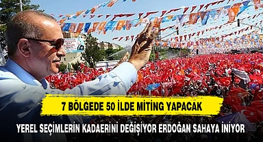 Cumhurbaşkanı Erdoğan yerel seçim için sahaya iniyor: 50 ile gidecek