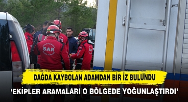 Dağda Kaybolan Adamdan Bir İz Bulundu