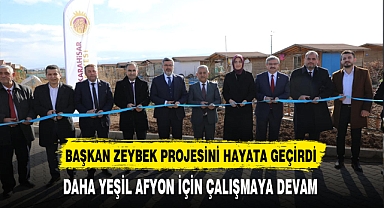 Daha Yeşil Afyon İçin Çalışmaya Devam. Başkan Zeybek Projesini Hayata Geçirdi