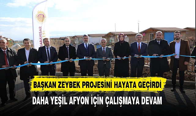 Daha Yeşil Afyon İçin Çalışmaya Devam. Başkan Zeybek Projesini Hayata Geçirdi